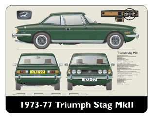 Triumph Stag MkII (hard top) 1973-77 Mouse Mat